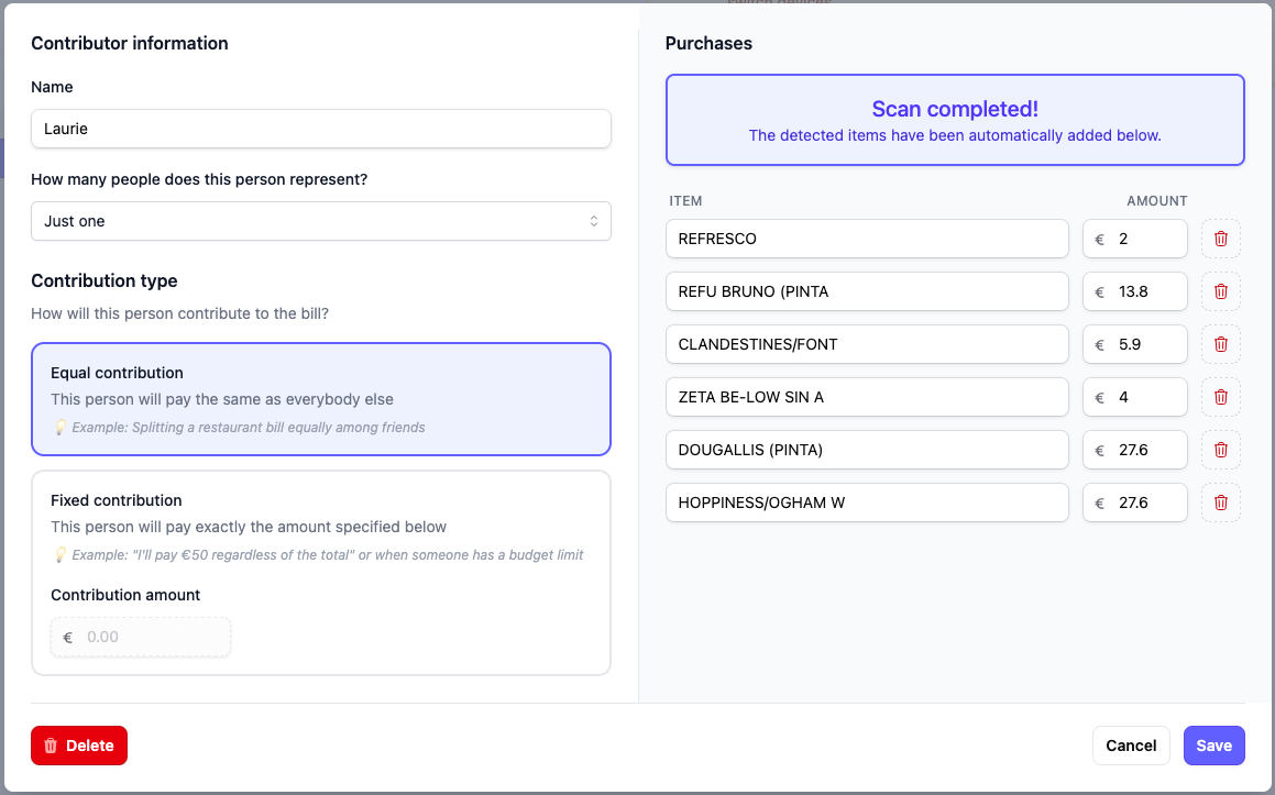 AI Extracts Details - Screenshot