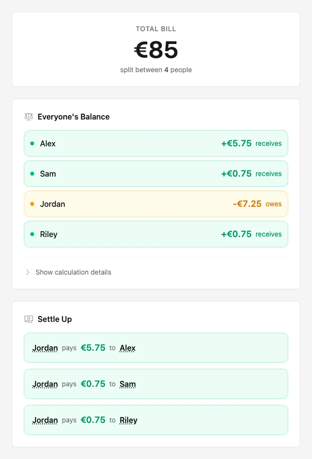 Repartim — Share and settle